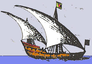 Lanteen rigged to sail